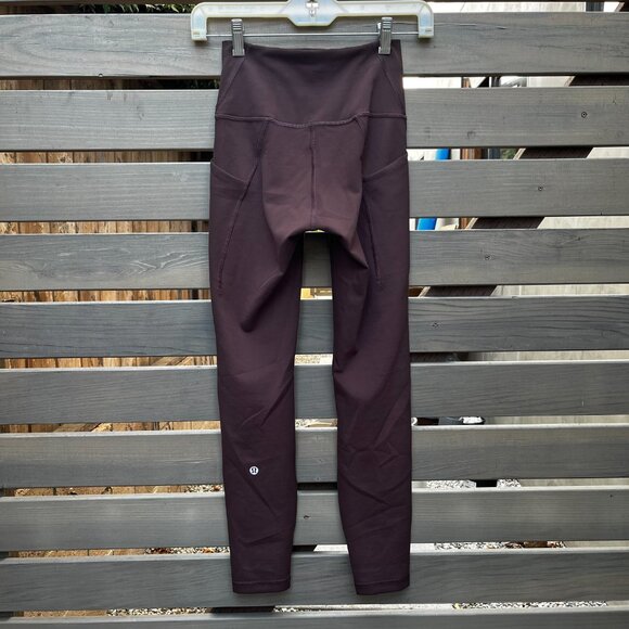 Lululemon Wunder Train High-Rise Tight w/ Pockets 25" RARE Espresso Brown Size 4 - Picture 3 of 7